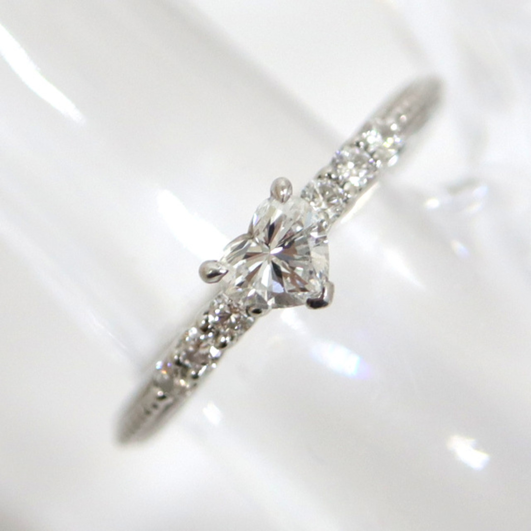 【K.UNO】ケイウノ Pt900 ハートブリリアントカット ダイヤモンド リング  D:0.3ct D:0.12ct 3.7g/tm05553ik型番