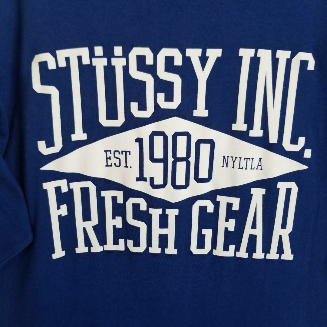 STUSSY(ステューシー)のOLD　stussy ステューシー FRESH GEAR　Tシャツ　ブルー　M メンズのトップス(Tシャツ/カットソー(半袖/袖なし))の商品写真