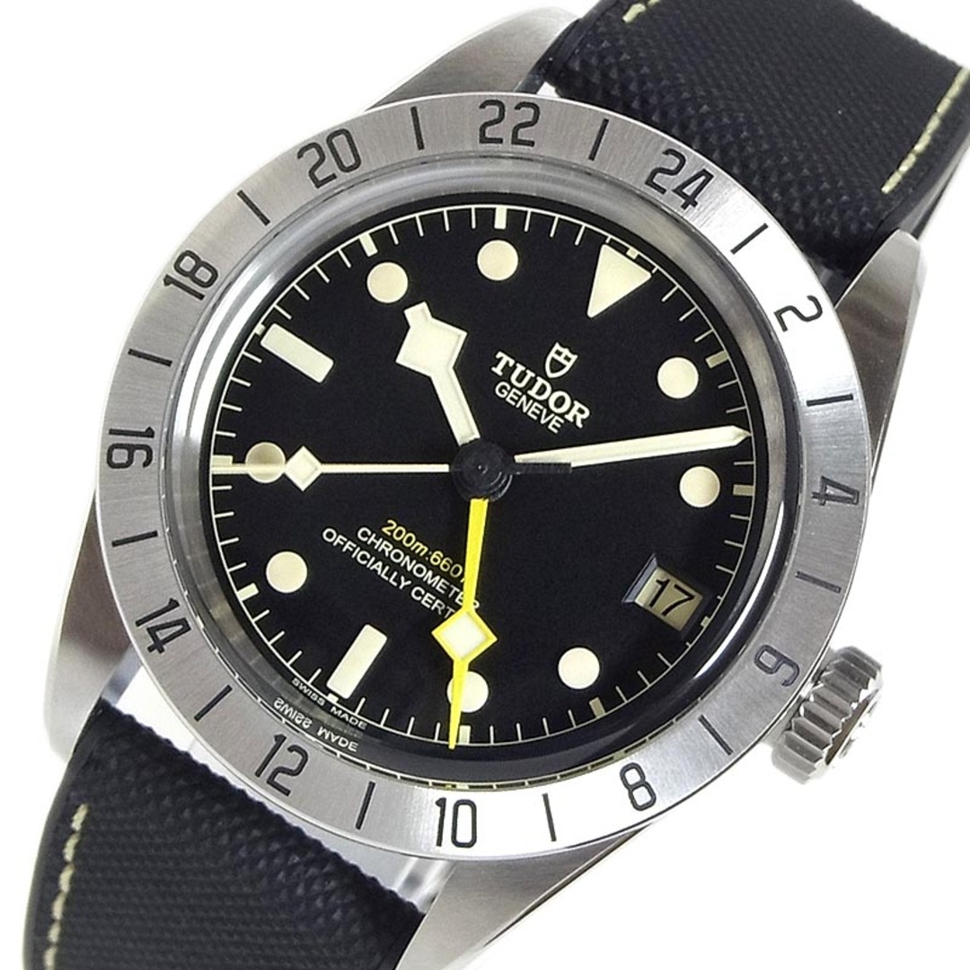 チューダー/チュードル TUDOR ブラックベイ プロ GMT 79470-0003 ブラック SS/純正バックル・ラバーライニングストラップ 自動巻き メンズ 腕時計