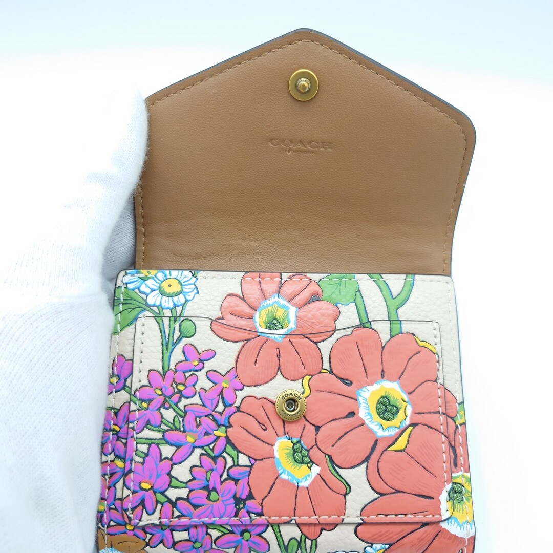 未使用】 コーチ COACH ビルフォード ウォレット フローラルプリント ...