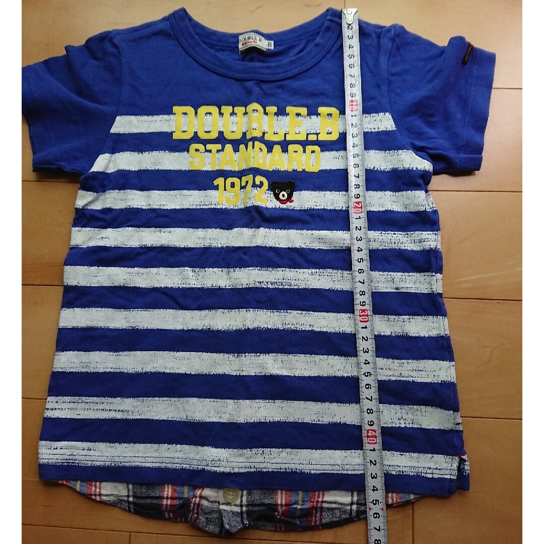 DOUBLE.B(ダブルビー)のDOUBLE.B 120 半袖 キッズ/ベビー/マタニティのキッズ服男の子用(90cm~)(Tシャツ/カットソー)の商品写真