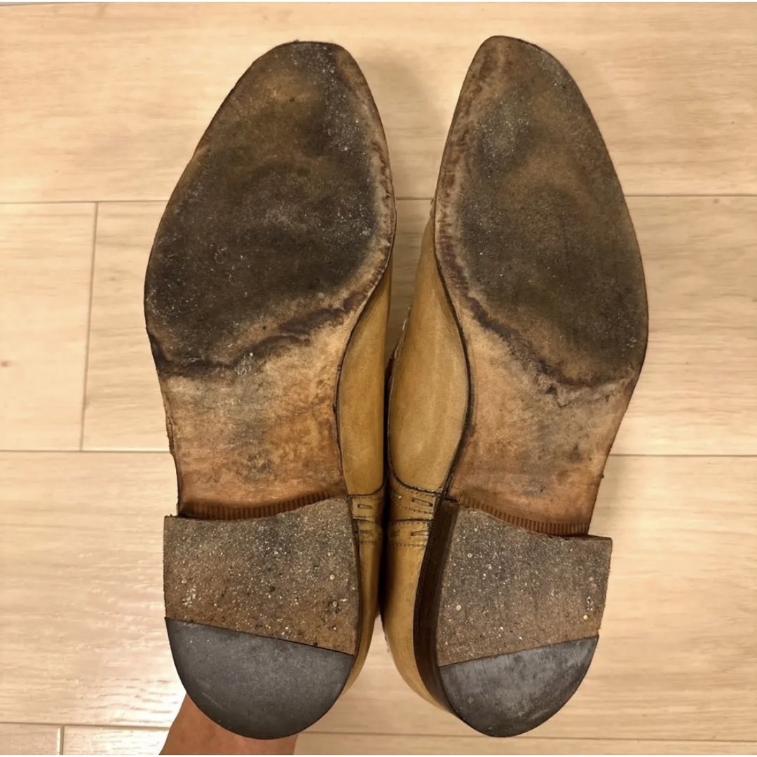 REGAL(リーガル)のCORSO NAPOLEONE (コルソナポレオーネ) 革靴 ベージュ 27.5 メンズの靴/シューズ(ドレス/ビジネス)の商品写真