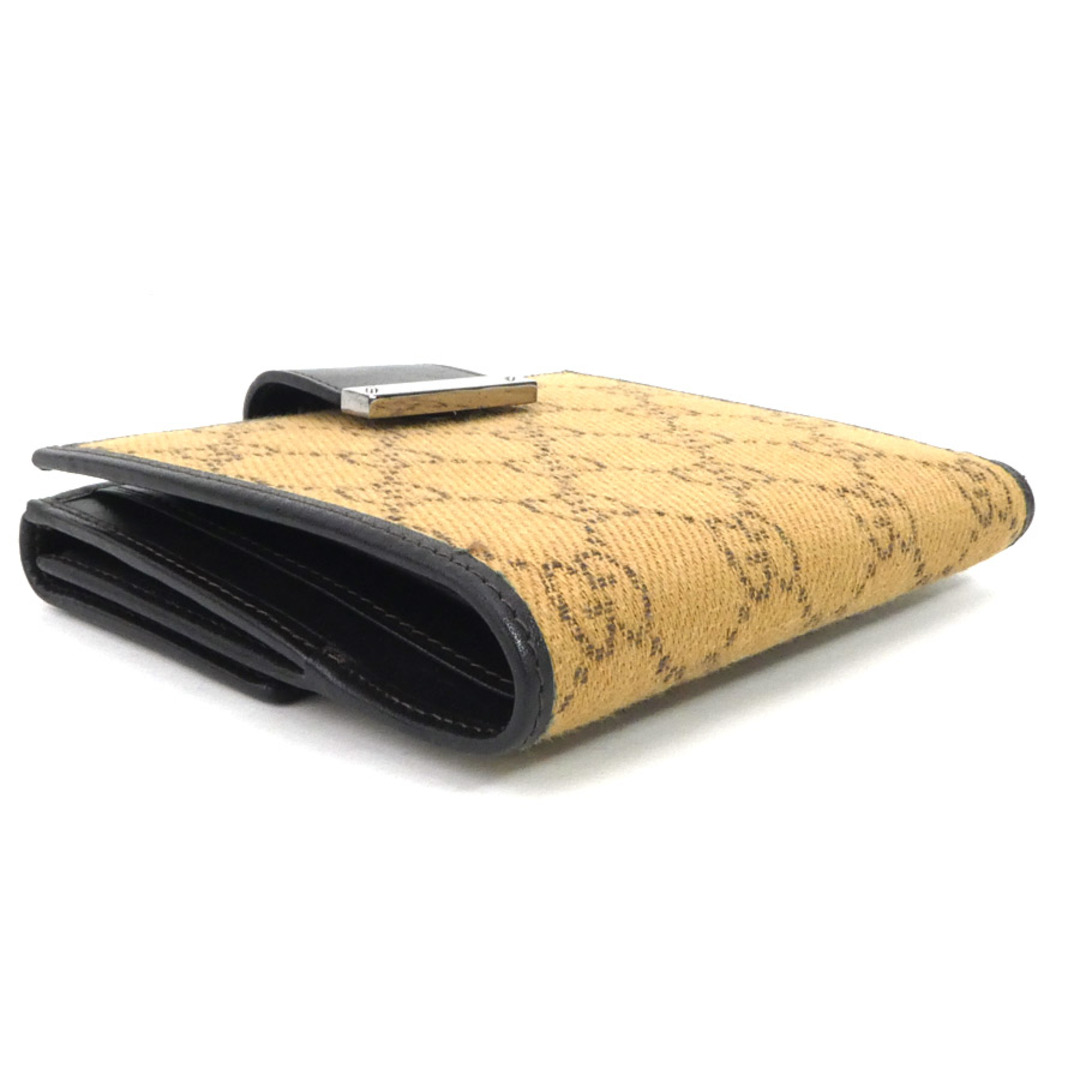 Gucci - グッチ GUCCI 二つ折り財布 GGキャンバス キャンバス/レザー