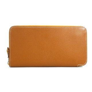 HERMES エルメス アザップロングシルクイン 長財布 ヴォーエプソン イエロー/083143