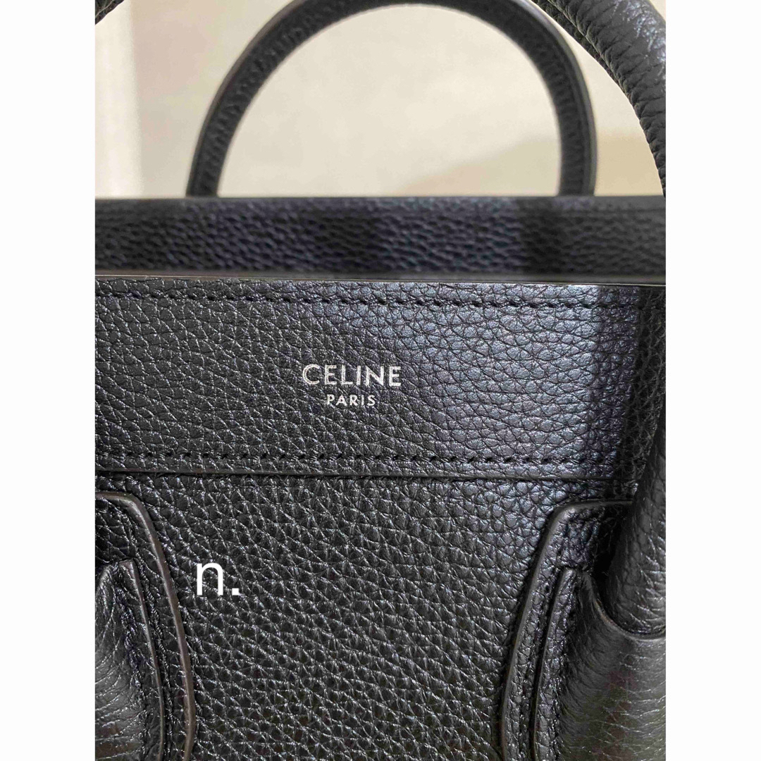 GW期間限定値下げ　セリーヌ　CELINE ナノバケット　黒　レザー