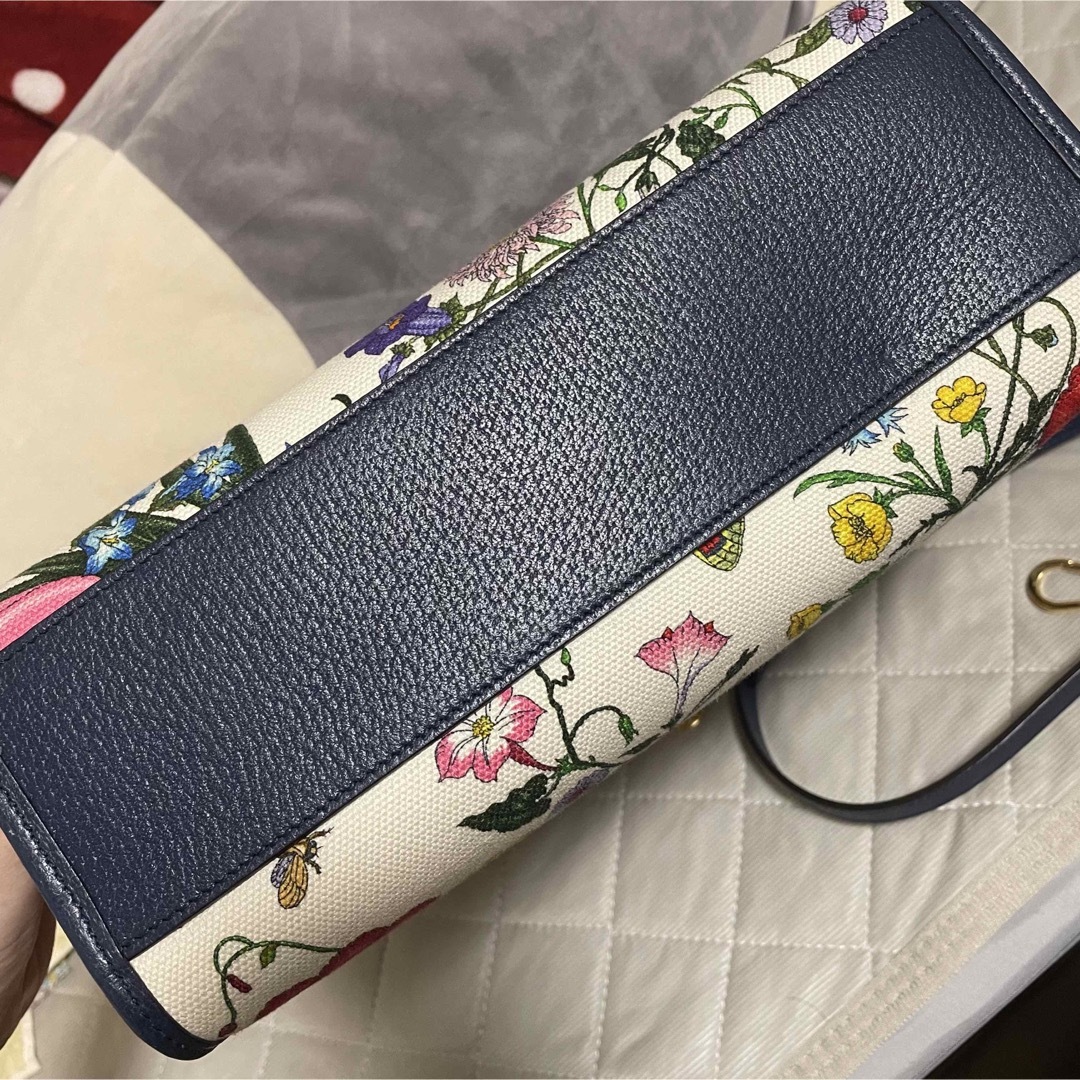 Gucci(グッチ)のGUCCI グッチ ハンドバッグ フローラ キャンバス ショルダー レディースのバッグ(ハンドバッグ)の商品写真