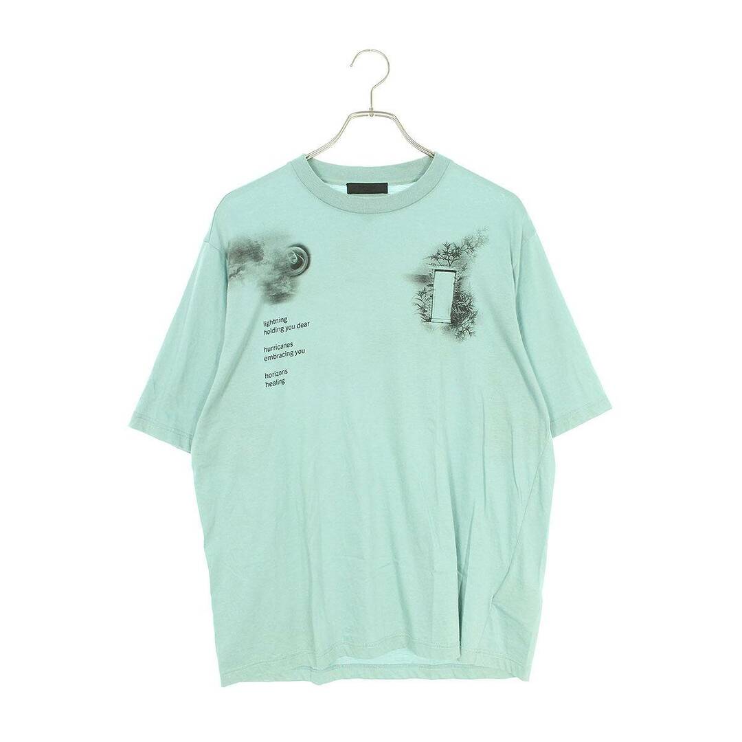 プラダ 22SS UJN822 S222 11R4 転写プリントTシャツ メンズ S | フリマアプリ ラクマ