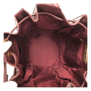 【送料無料】【美品】カルティエ マストドゥカルティエ ショルダーバッグ レザー エンジ 巾着 CARTIER 横浜BLANC