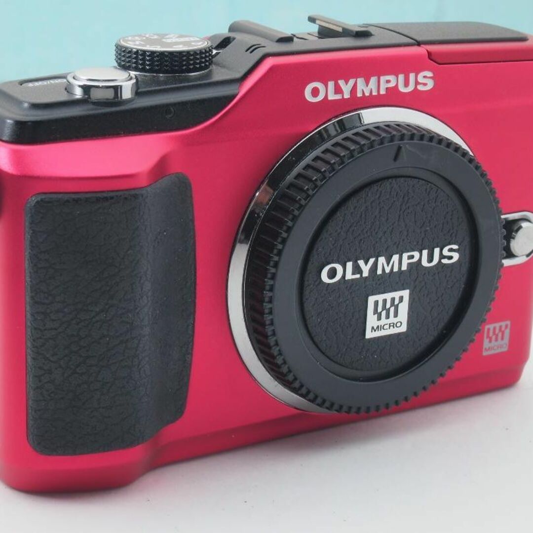 OLYMPUS(オリンパス)のオリンパス ペン E-PL2 レッド RED ボディ のみ スマホ/家電/カメラのカメラ(ミラーレス一眼)の商品写真