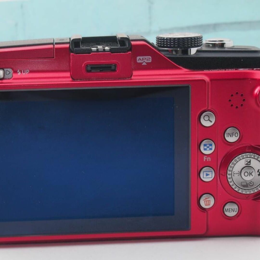 OLYMPUS(オリンパス)のオリンパス ペン E-PL2 レッド RED ボディ のみ スマホ/家電/カメラのカメラ(ミラーレス一眼)の商品写真