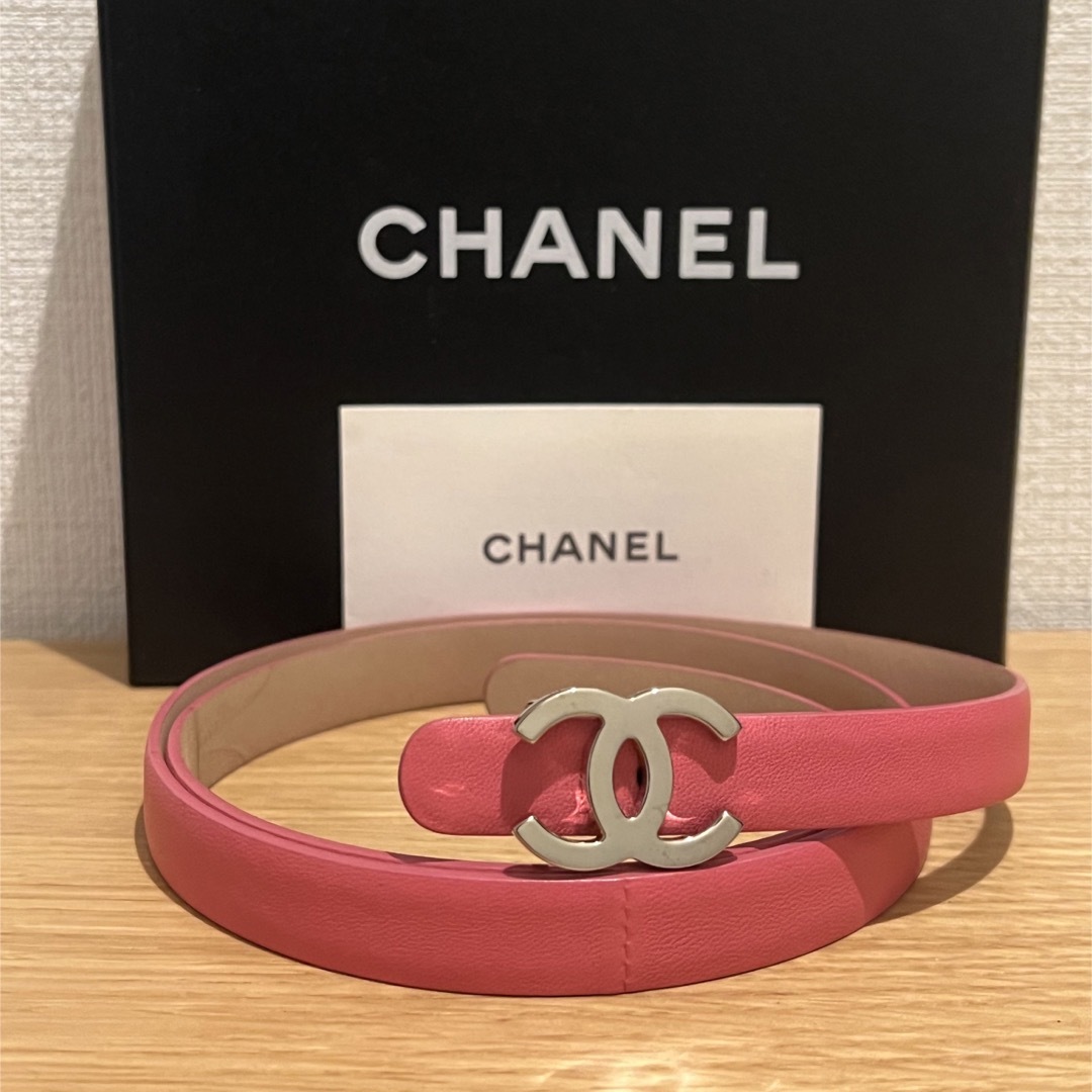 CHANEL(シャネル)のシャネル　ココマーク　ベルト　ピンク　 レディースのファッション小物(ベルト)の商品写真