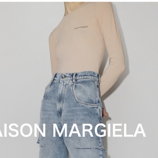エムエムシックス(MM6)のMM6 Maison Margiela ロゴボディスーツ　Mサイズ(カットソー(長袖/七分))