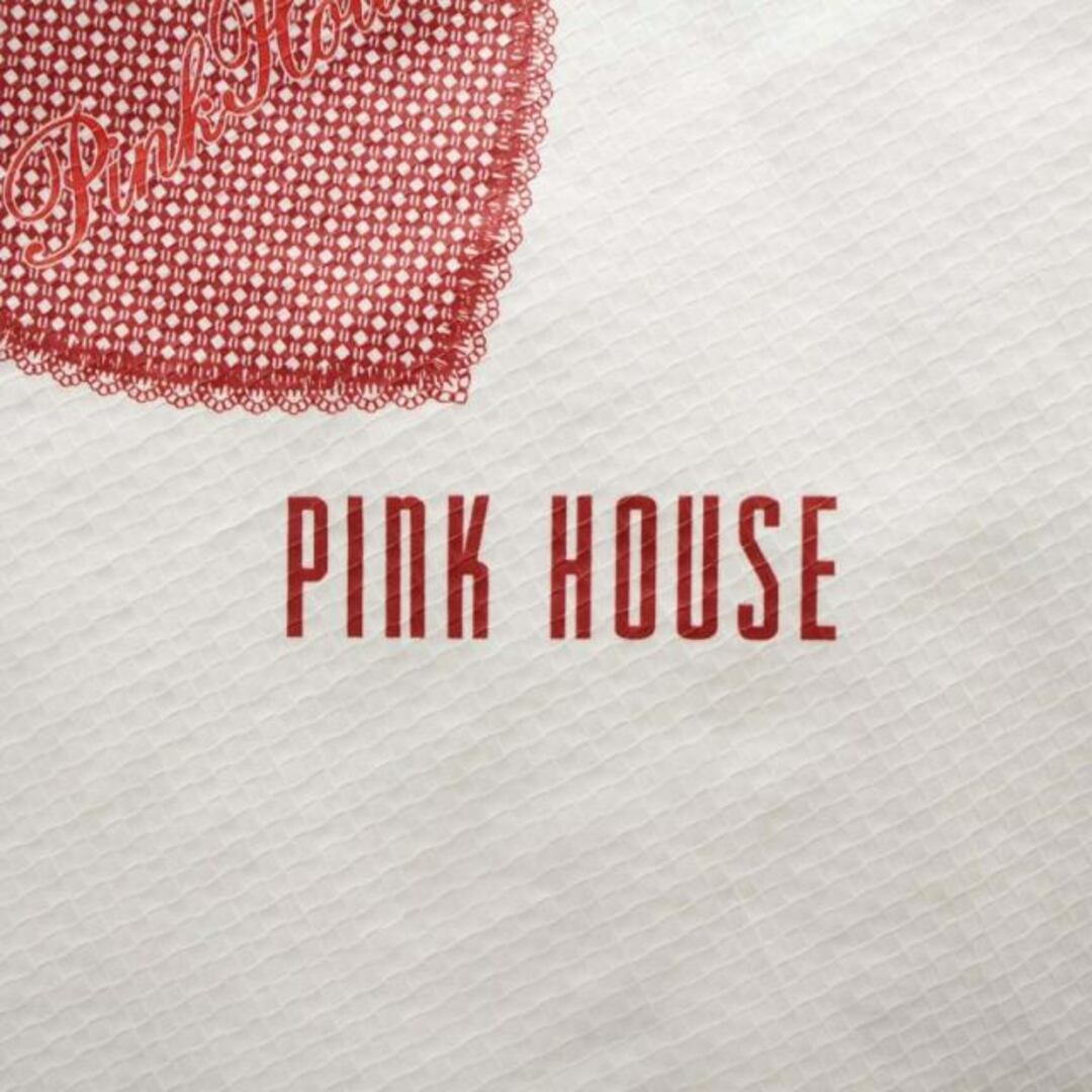 PINK HOUSE(ピンクハウス)のPINK HOUSE トートバッグ ハンドバック ハート ノベルティ 白 赤 レディースのバッグ(トートバッグ)の商品写真