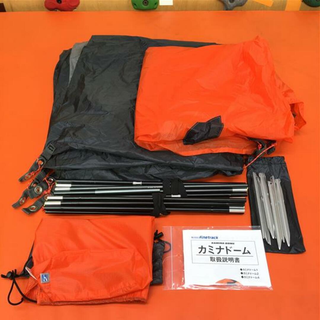 重量1280gファイントラック カミナドーム1 1人用 山岳テント FINETRACK FAG0311 Orange / Gray オレンジ系