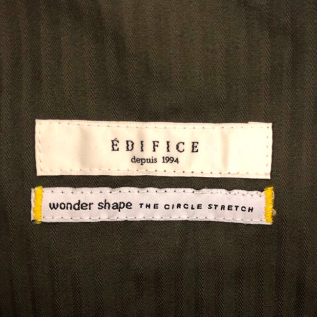 EDIFICE(エディフィス)のエディフィス パンツ ボトムス スラックス テーパード ストレッチ L カーキ メンズのパンツ(スラックス)の商品写真