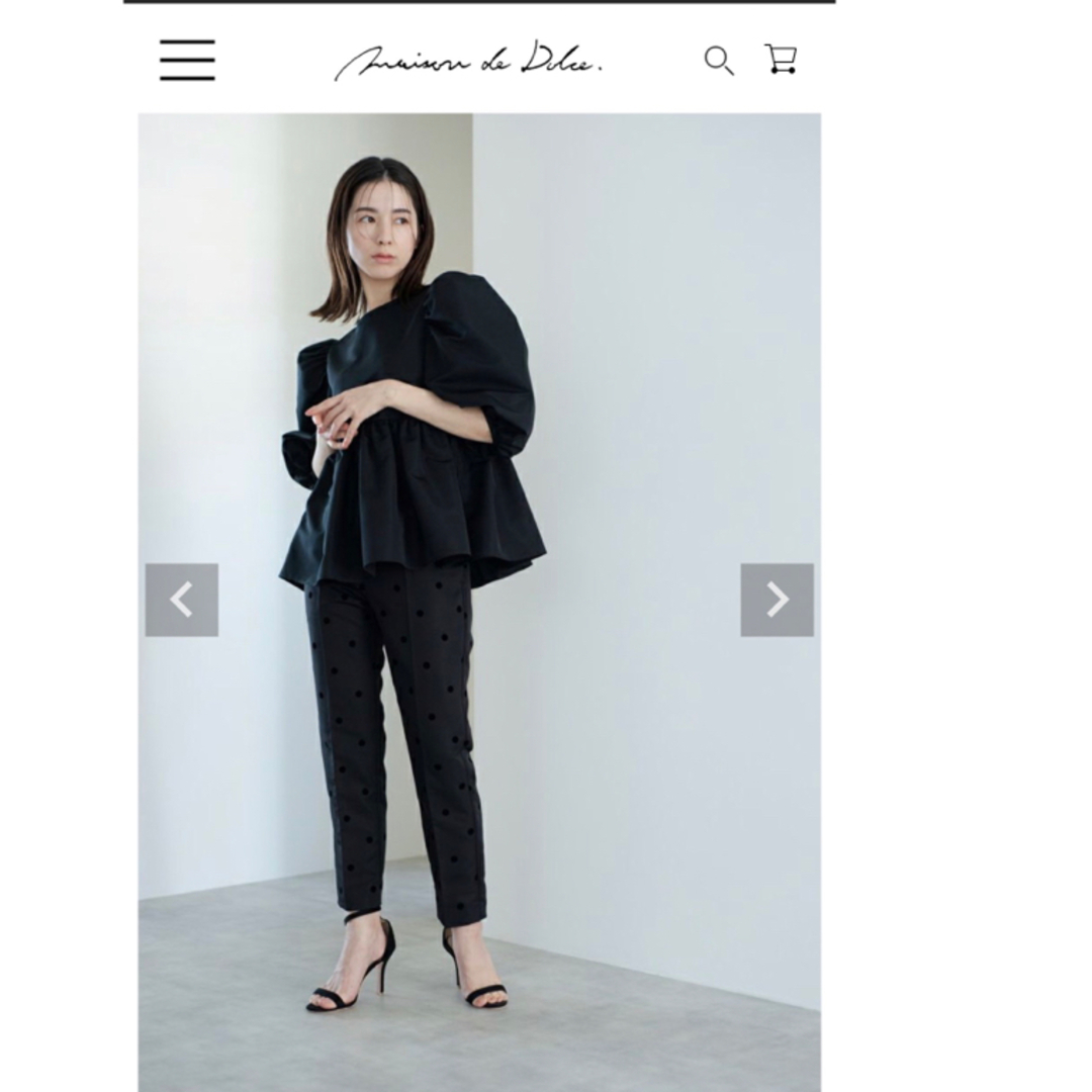 maison de Dolce. メゾンドルチェフロッキードットパンツサイズSの通販