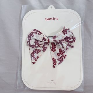 新品未使用　コンゲススロイド　花柄リボンクリップ  bowie hairclip(その他)