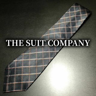 スーツカンパニー(THE SUIT COMPANY)のスーツカンパニー チェック ネイビー ネクタイ B103-Q09(ネクタイ)