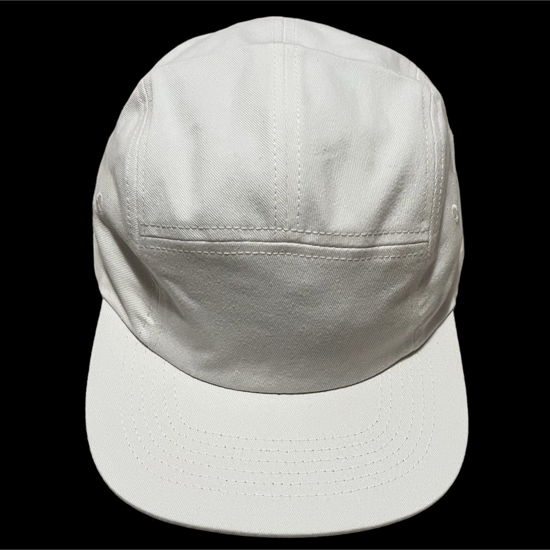 新品　未使用　cotton 綿　ジェットキャップ　ホワイト メンズの帽子(キャップ)の商品写真