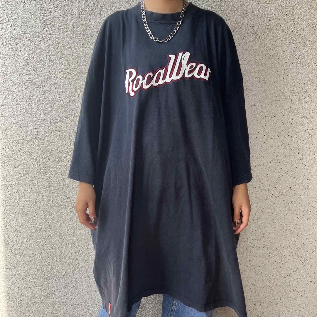 Roca wear ビックサイズ ヴィンテージ Tシャツ 着画モデル155cm