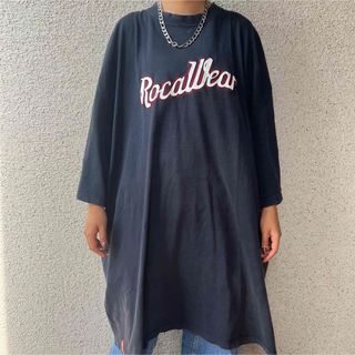 ロカウェア(Rocawear)のRoca wear ビックサイズ ヴィンテージ Tシャツ 着画モデル155cm(Tシャツ/カットソー(半袖/袖なし))