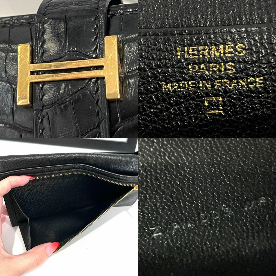 HERMES エルメス ベアンスフレ アリゲーター Z刻印 - www
