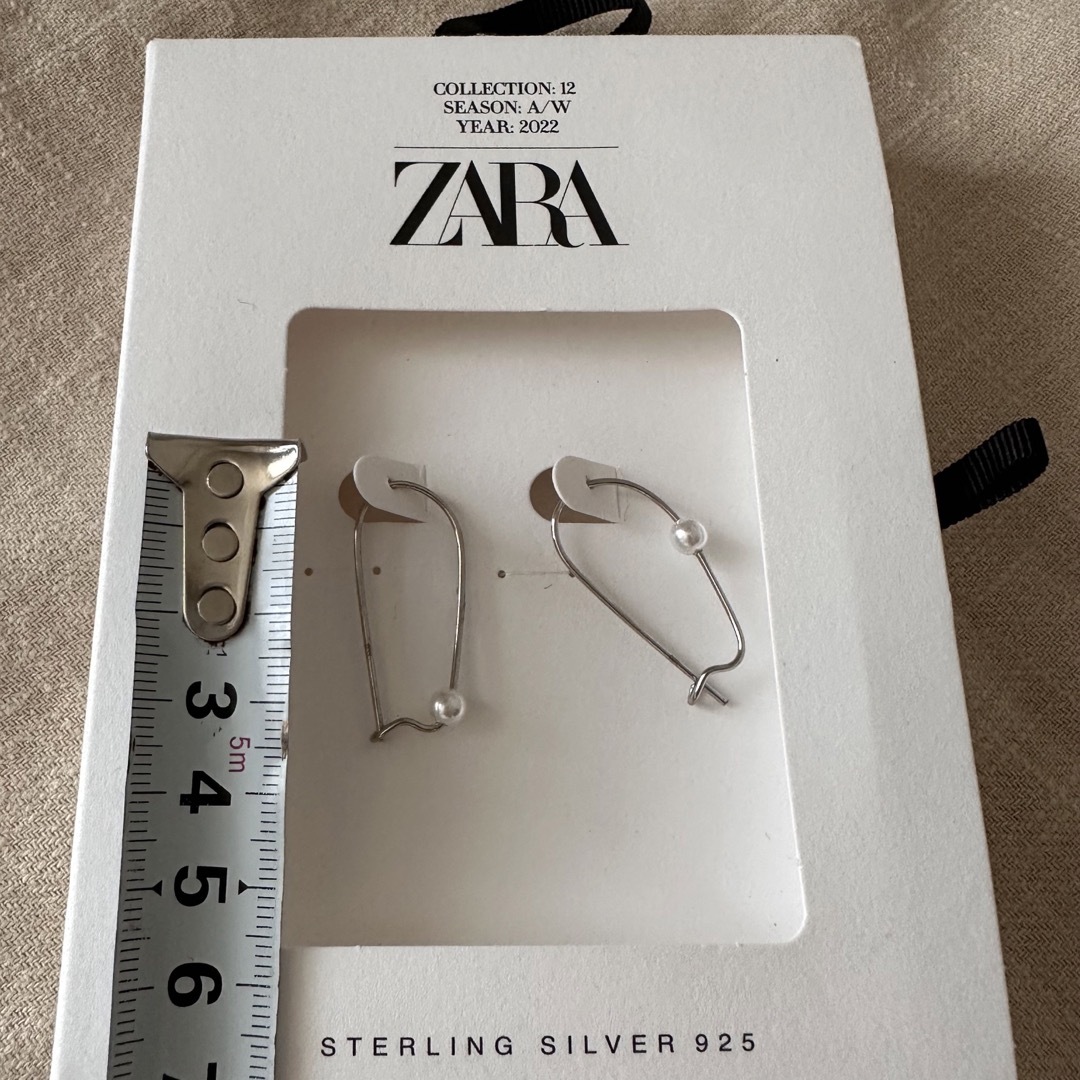 ZARA(ザラ)のZARA ザラ　スターリングシルバー　フェイクパール　ピアス レディースのアクセサリー(ピアス)の商品写真