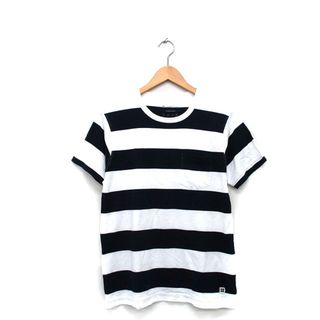 シップス(SHIPS)のシップス SHIPS カットソー Tシャツ 半袖 胸ポケット コットン ボーダー(カットソー(半袖/袖なし))