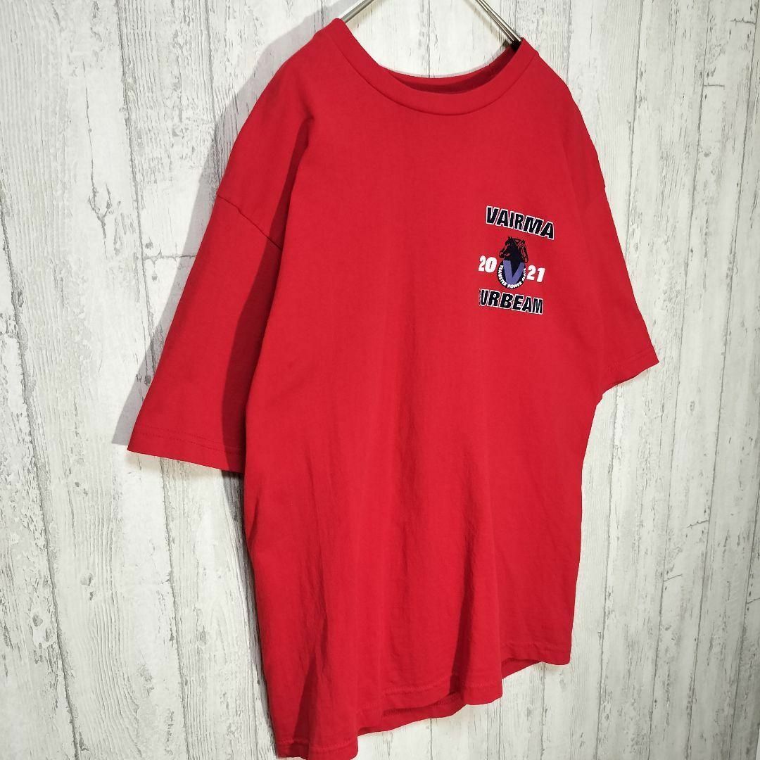 BAY SIDE(ベイサイド)のBAYSIDE　USA製　tシャツ　アメカジスタイル　USA古着 赤 メンズのトップス(Tシャツ/カットソー(半袖/袖なし))の商品写真
