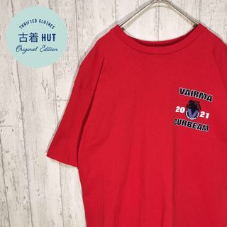 ベイサイド(BAY SIDE)のBAYSIDE　USA製　tシャツ　アメカジスタイル　USA古着 赤(Tシャツ/カットソー(半袖/袖なし))