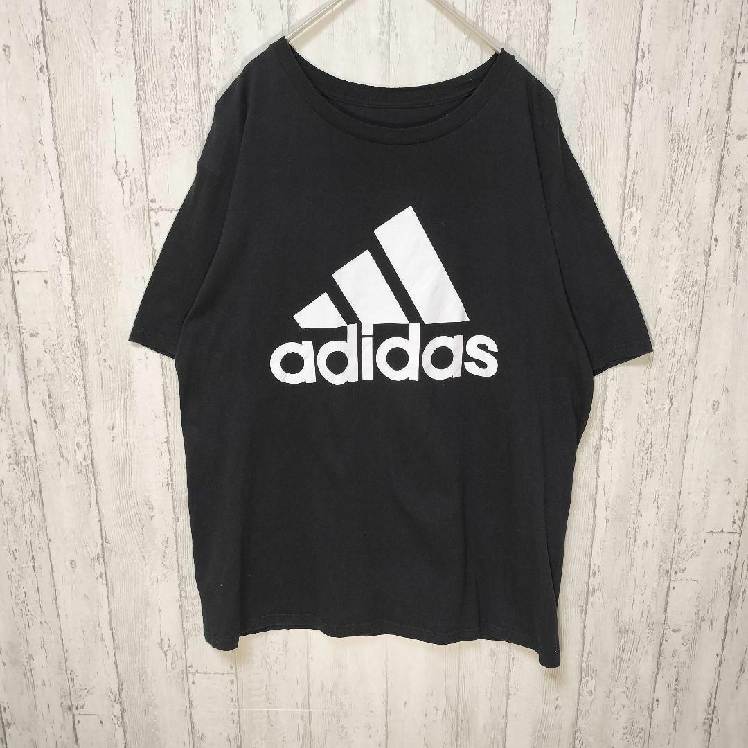 adidas(アディダス)のadidas　デカロゴ　パフォーマンスロゴ　古着90s　オーバーサイズ　ゆるダボ メンズのトップス(Tシャツ/カットソー(半袖/袖なし))の商品写真