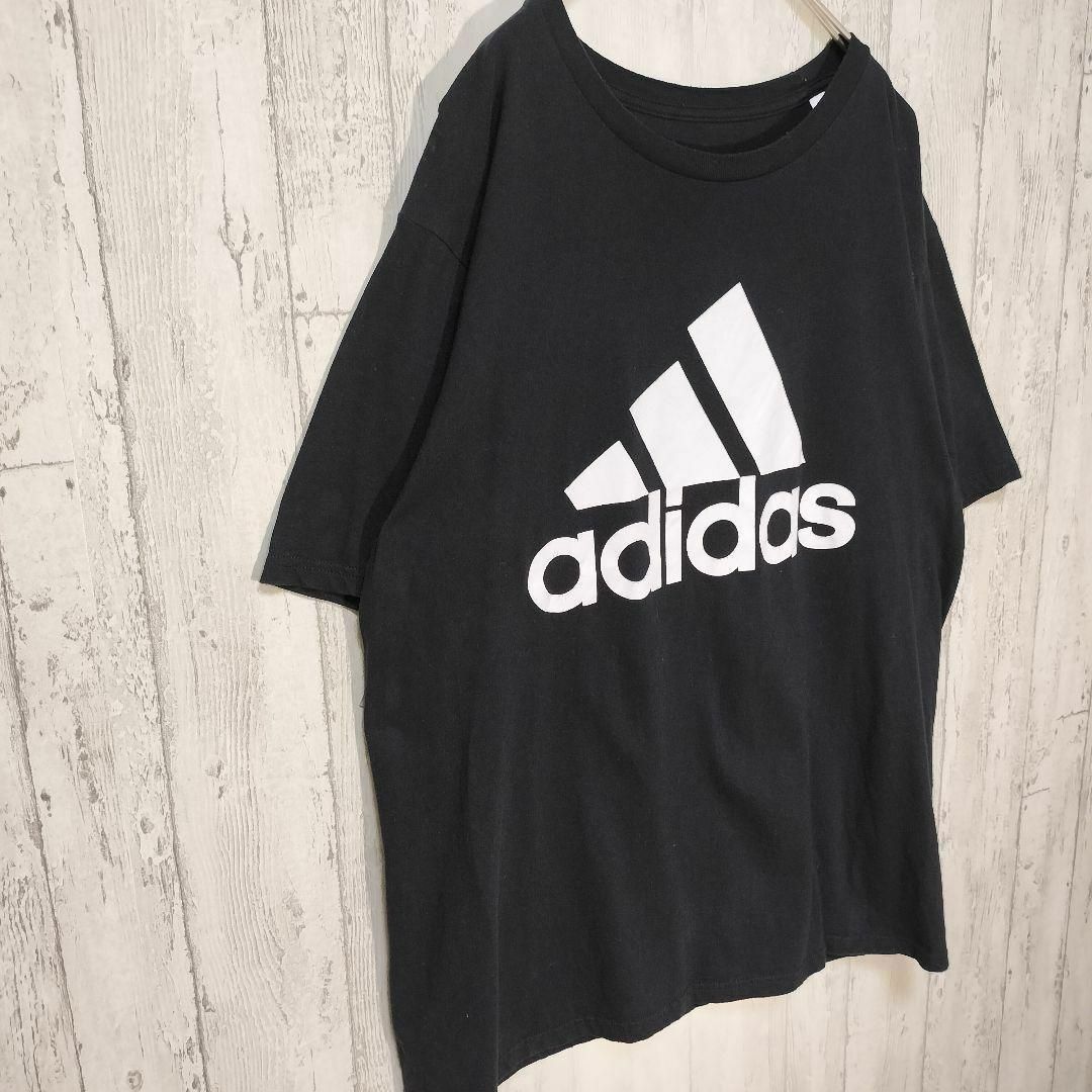 adidas(アディダス)のadidas　デカロゴ　パフォーマンスロゴ　古着90s　オーバーサイズ　ゆるダボ メンズのトップス(Tシャツ/カットソー(半袖/袖なし))の商品写真