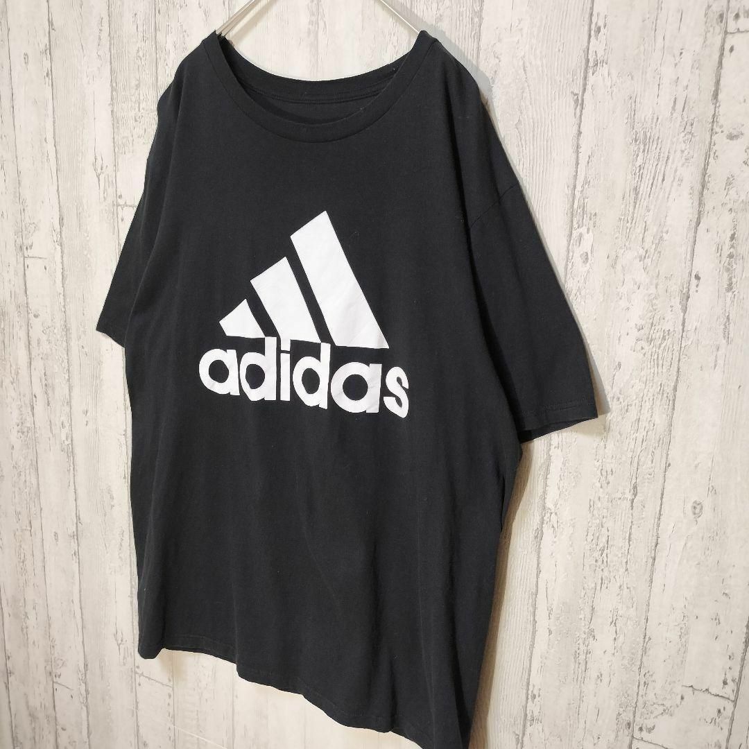 adidas(アディダス)のadidas　デカロゴ　パフォーマンスロゴ　古着90s　オーバーサイズ　ゆるダボ メンズのトップス(Tシャツ/カットソー(半袖/袖なし))の商品写真