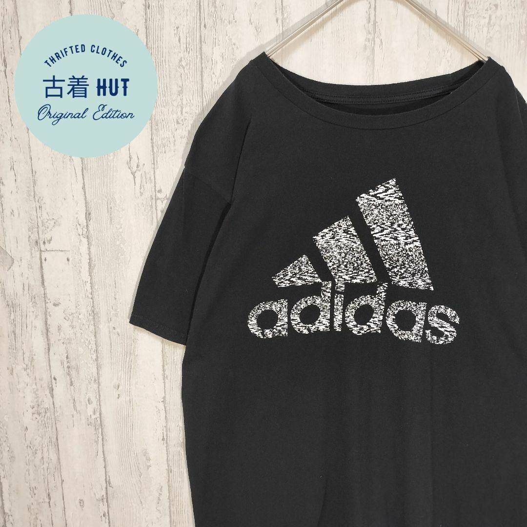 adidas(アディダス)のadidas　デカロゴ　ビッグサイズ　古着　90s スポーツミックス メンズのトップス(Tシャツ/カットソー(半袖/袖なし))の商品写真