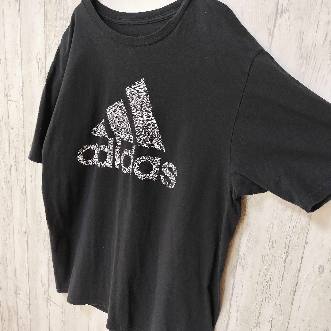 adidas(アディダス)のadidas　デカロゴ　ビッグサイズ　古着　90s スポーツミックス メンズのトップス(Tシャツ/カットソー(半袖/袖なし))の商品写真