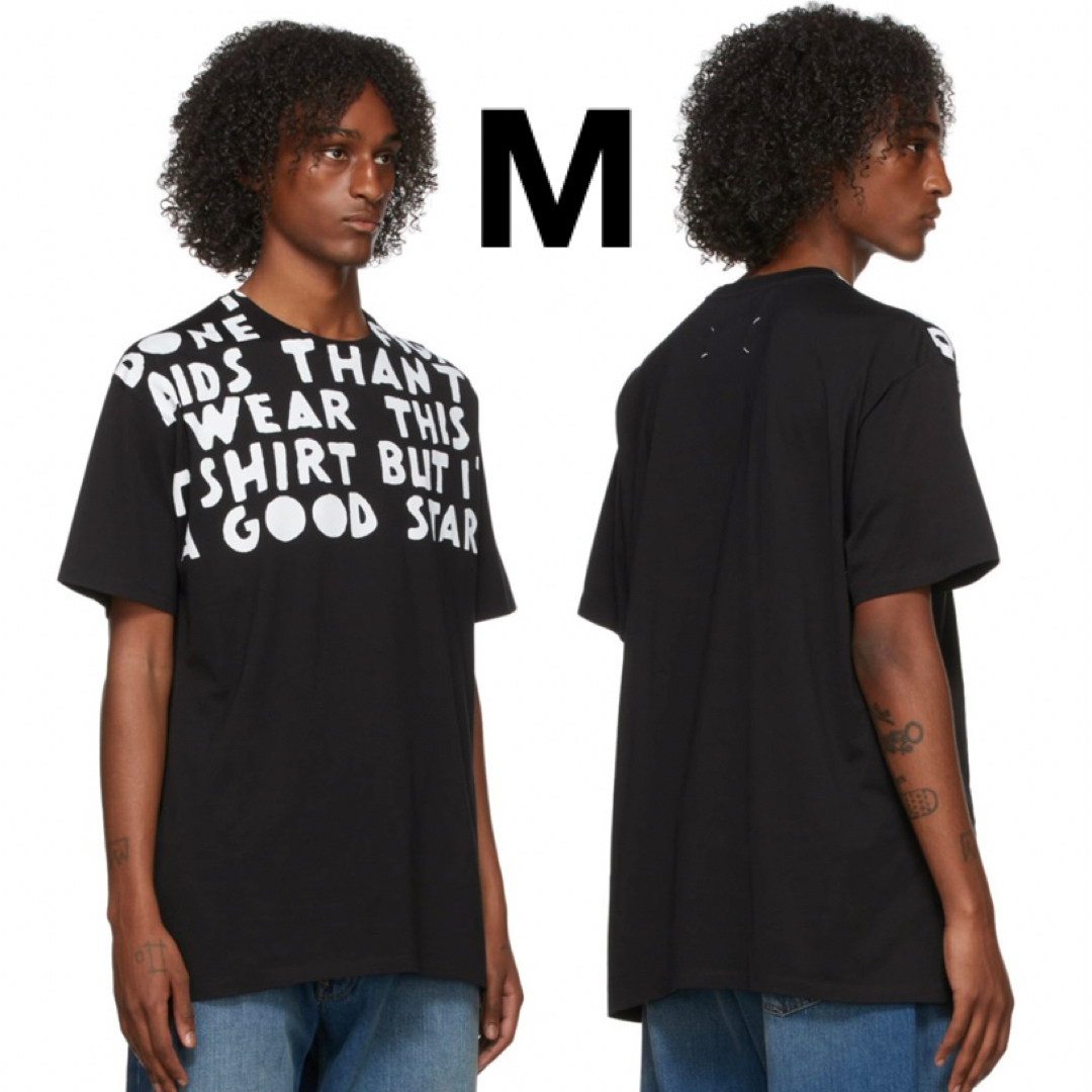 Maison Martin Margiela(マルタンマルジェラ)の新品未使用 Maison Margiela オーバーサイズ エイズT BLK M メンズのトップス(Tシャツ/カットソー(半袖/袖なし))の商品写真