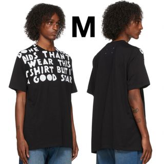 マルタンマルジェラ(Maison Martin Margiela)の新品未使用 Maison Margiela オーバーサイズ エイズT BLK M(Tシャツ/カットソー(半袖/袖なし))