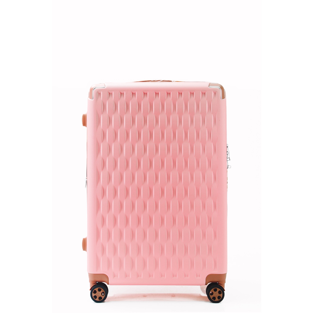 軽量Mサイズ　静音8輪　キャリーバッグ　スーツケース　キャリーケース　ピンク 2