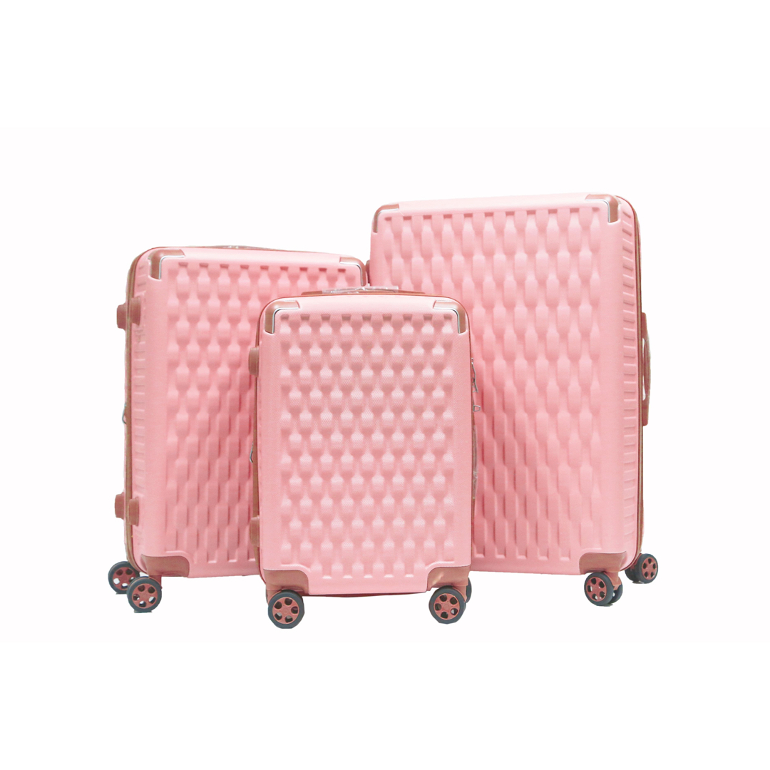 軽量Mサイズ　静音8輪　キャリーバッグ　スーツケース　キャリーケース　ピンク