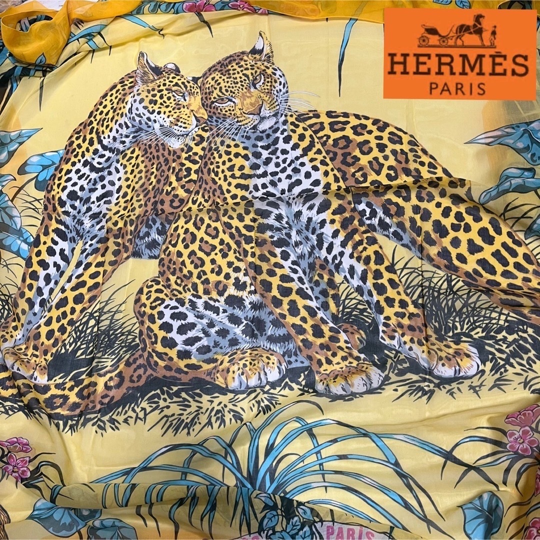 レア☆美品HERMES エルメス　超大判スカーフストール