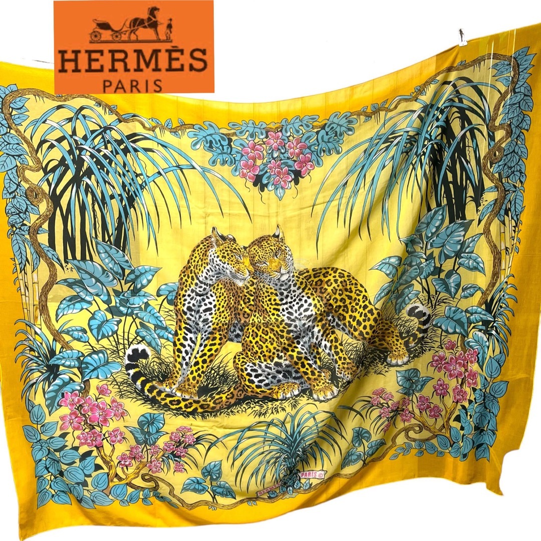 レア☆美品HERMES エルメス　超大判スカーフストール | フリマアプリ ラクマ