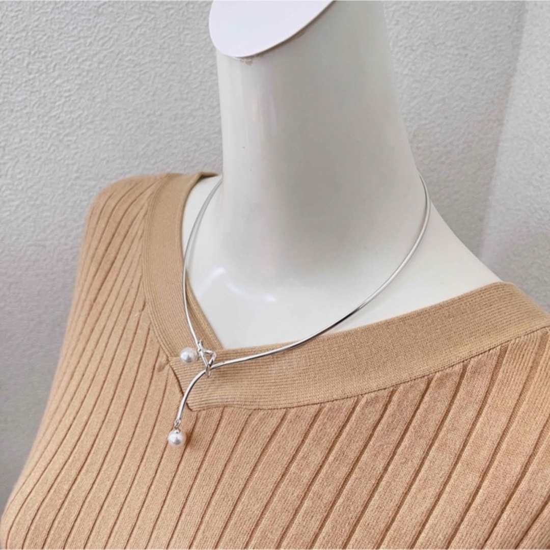 アコヤ本真珠ネックレスsvネックレス8.4mmあこやパール新品未使用品 レディースのアクセサリー(ネックレス)の商品写真