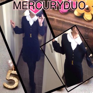 マーキュリーデュオ(MERCURYDUO)のニットワンピース(ひざ丈ワンピース)