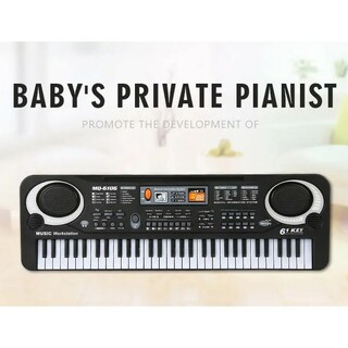 電子キーボード/和音が弾ける61鍵盤/歌えるマイク付き(電子ピアノ)