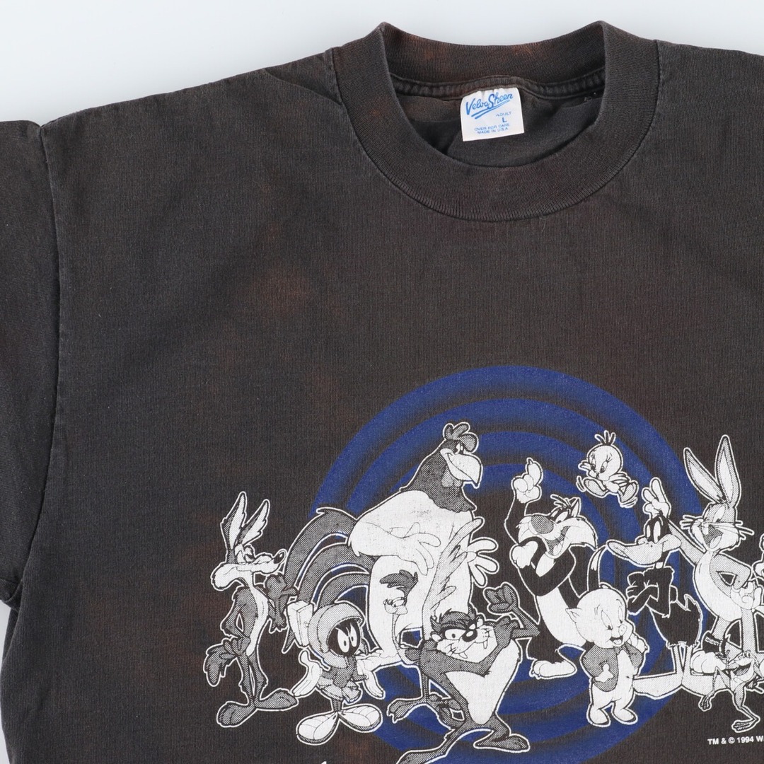 90年代 Velua Sheen LOONEY TUNES ルーニーテューンズ キャラクタープリントTシャツ USA製 メンズM ヴィンテージ /eaa354023 4