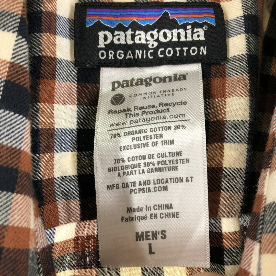 patagonia(パタゴニア)の古着 パタゴニア Patagonia 538566FA1 チェック柄 長袖 フランネルシャツ メンズXL /eaa354737 メンズのトップス(シャツ)の商品写真