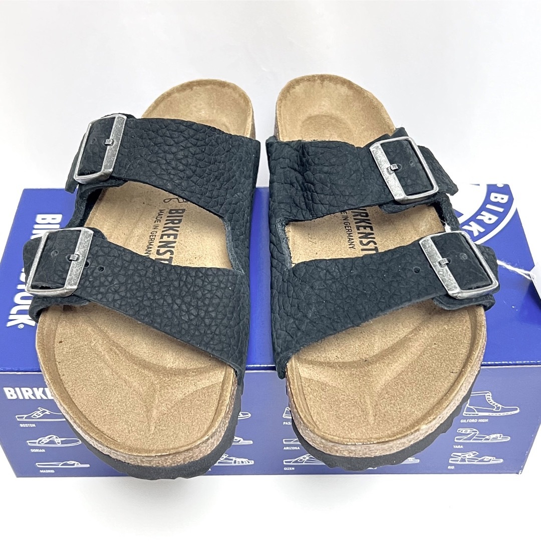 40 ビルケンシュトック アリゾナ レザー サンダル BIRKENSTOCK 黒