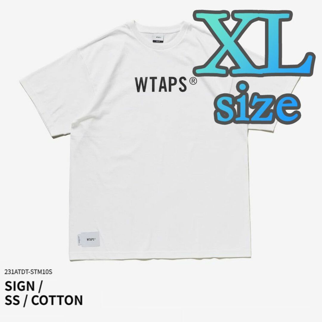 W)taps - 新品未開封 XL Sign SS Cotton White WTAPS 23SSの通販 by ...