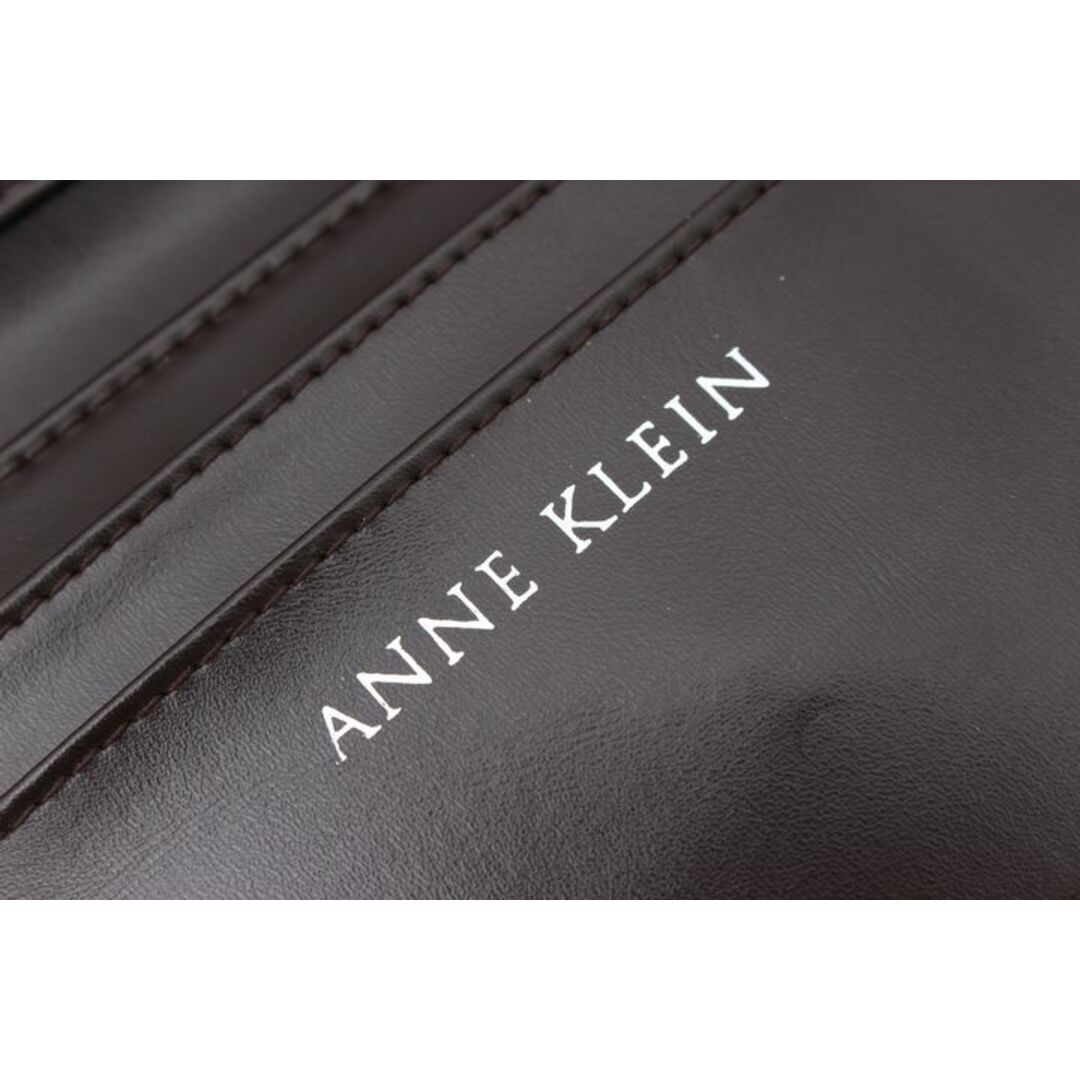 ANNE KLEIN(アンクライン)のアンクライン 二つ折り財布 クロコ型押し 切替 小銭入れあり ブランド ウォレット レディース ブラウン ANNE KLEIN レディースのファッション小物(財布)の商品写真