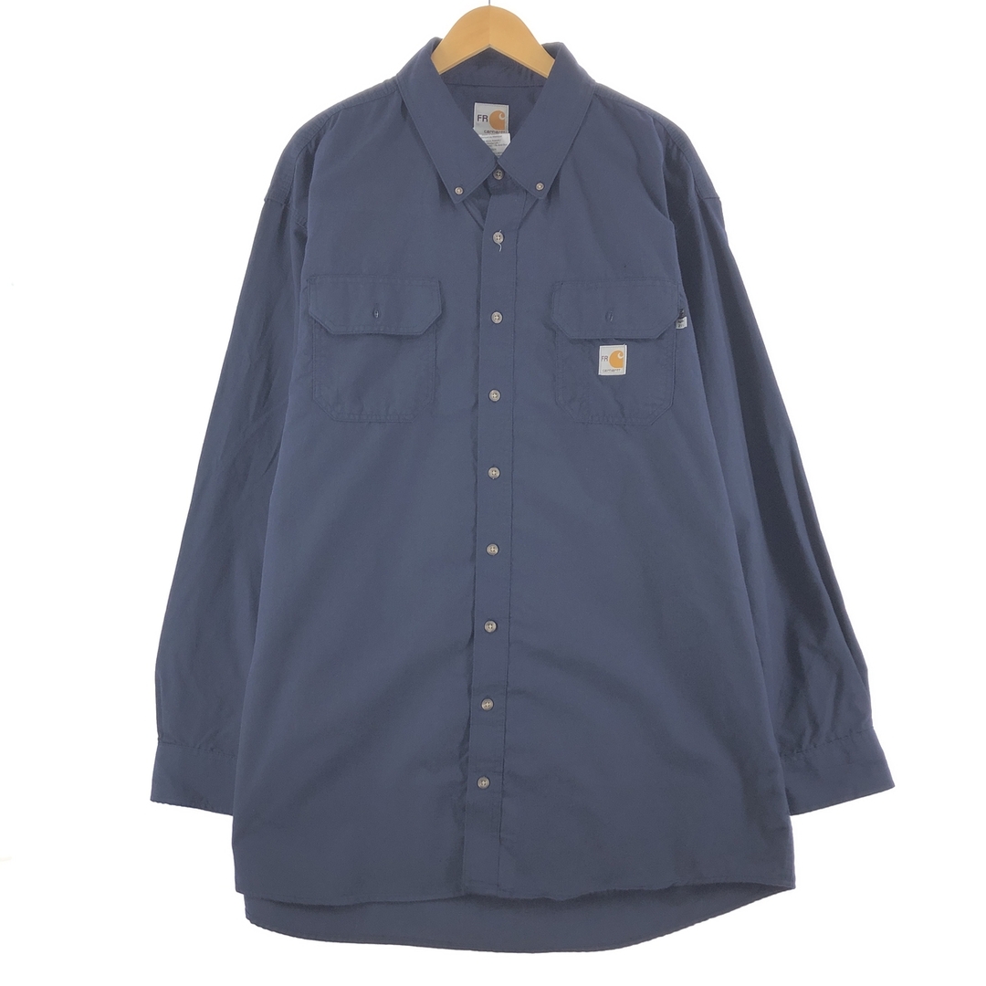 ビッグサイズ カーハート Carhartt FRシリーズ 長袖 ボタンダウン ワークシャツ フリーサイズ /eaa352167